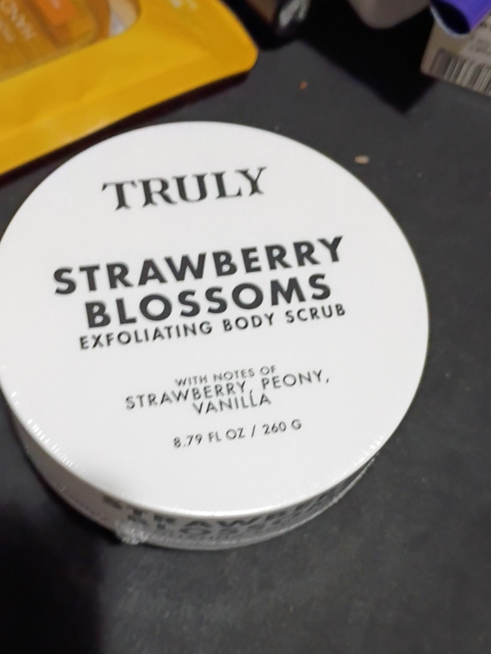 Truly Strawberry Blossoms Exfoliating Body Scrub - Pink